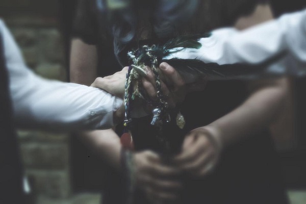 Ward Handfasting Ceremony. Photographer Becky Htut-Castro.