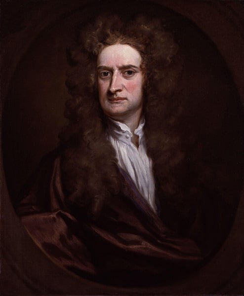 Sir Isaac Newton by Sir Godfrey Kneller. (Wikimedia commons)