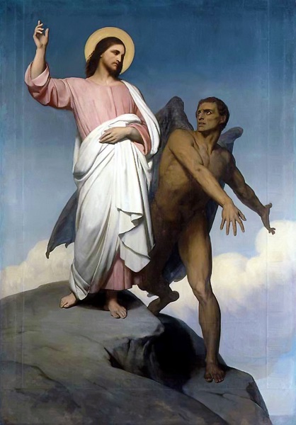 The Temptation of Christ. Ary Scheffer. 1854. Wikipedia Commons.