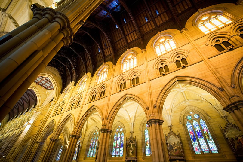 A view inside St Mary’s Cathedral, Sydney. Photo: Giovanni Portelli