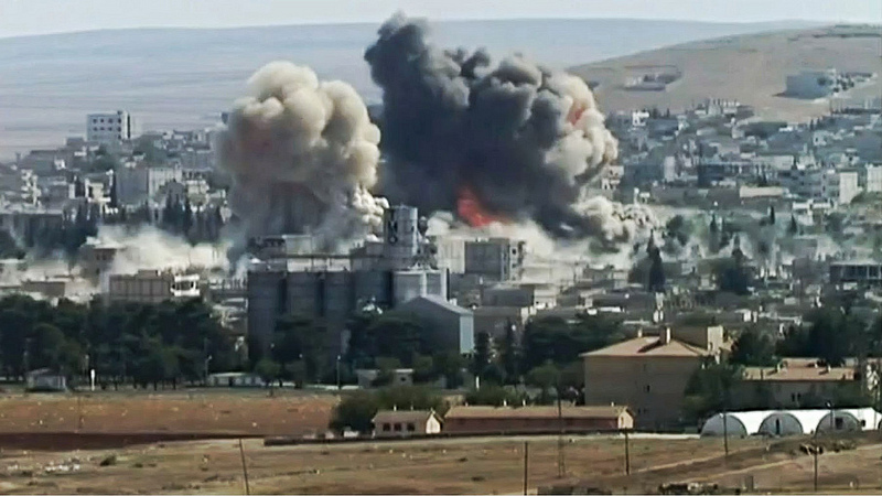 Explosion in Kobane, 8th October 2014. Photo credit: quapan via Foter.com / CC BY