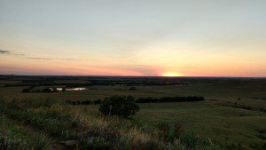 2017 Kansas sunset, Coronado Heights