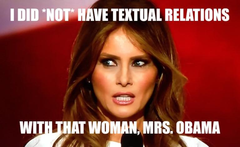 I did not have textual relations with that woman
