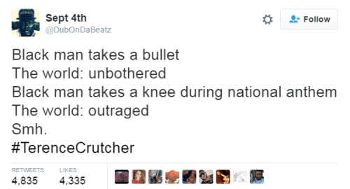 take a knee or a bullet