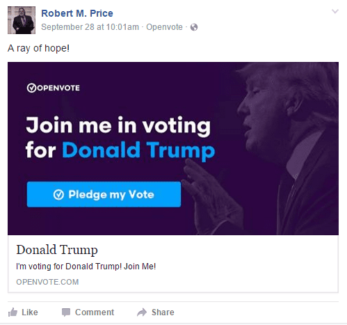 Robert Price Trump Facebook
