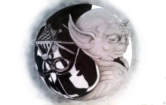 Vader Yoda Yin Yang