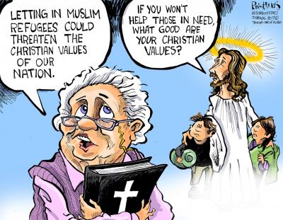 Muslim refugees and Christian values