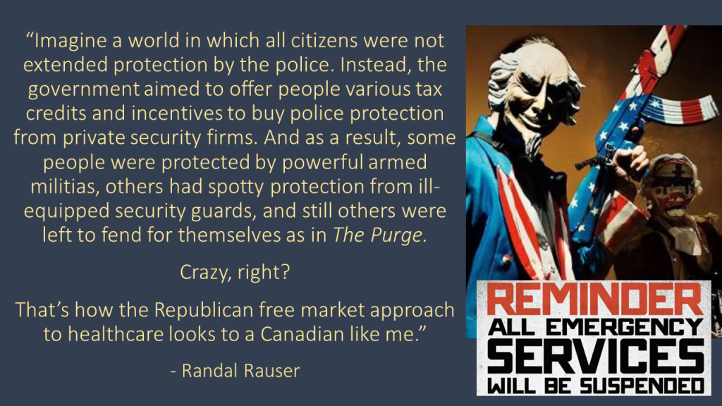 Randal Rauser Healthcare Purge quote