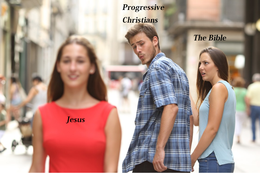 Positive Distraction Jesus Progressive Christians Bible