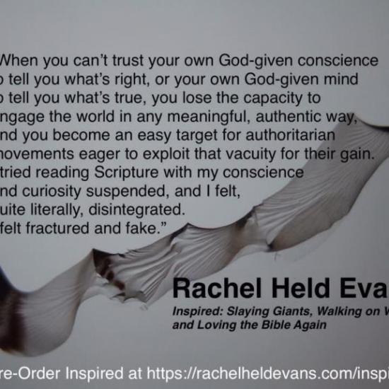 Rachel Held Evans intuition
