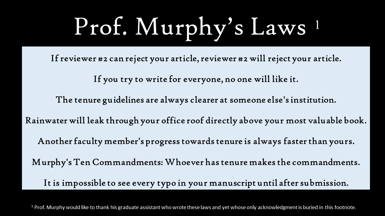 Prof Murphy S Laws James Mcgrath