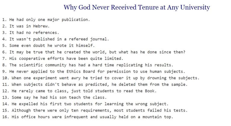 Reflections on a Prayer to the Tenure Gods - Vimarsana News