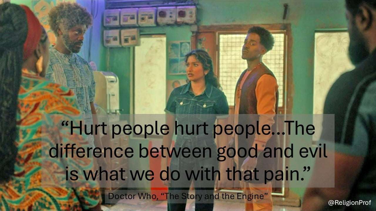 Quote from episode "Hurt People Hurt People"