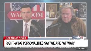 Right wing personalities respond to murder of Charlie Kirk by saying 'we are at war'