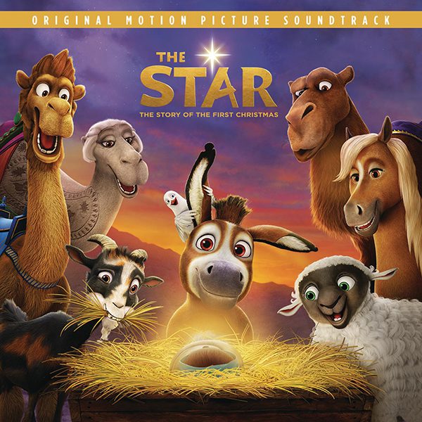 The soundtrack to The Star features Mariah Carey, Kirk Franklin, Kelsea Ballerini, Yolanda Adams, Zara Larsson, Casting Crowns and more. Image courtesy of Sony Music. 