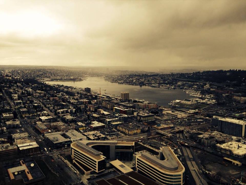 Seattle, from Space Needle - photo taken and edited by me