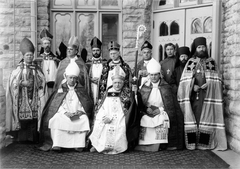 The consecration of Reginald Heber Weller as an Anglican bishop at the Cathedral of St. Paul the Apostle in the Protestant Episcopal Diocese of Fond du Lac (Fond-du-lac-circus.preview.jpg) [Public Domain], via Wikimedia Commons