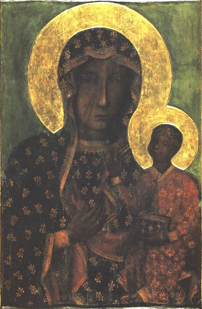 Black Madonna of Częstochowa (Czestochowa.jpg) [Public Domain], via Wikimedia Commons
