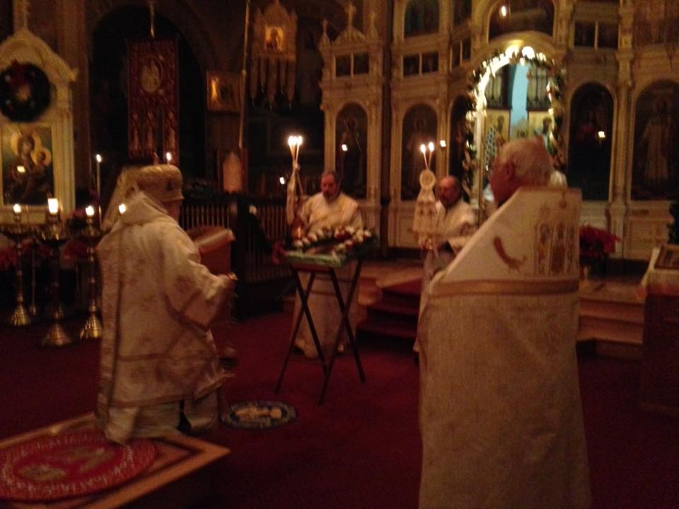 Vigil of Theophany at Holy Trinity Cathedral - photo by me