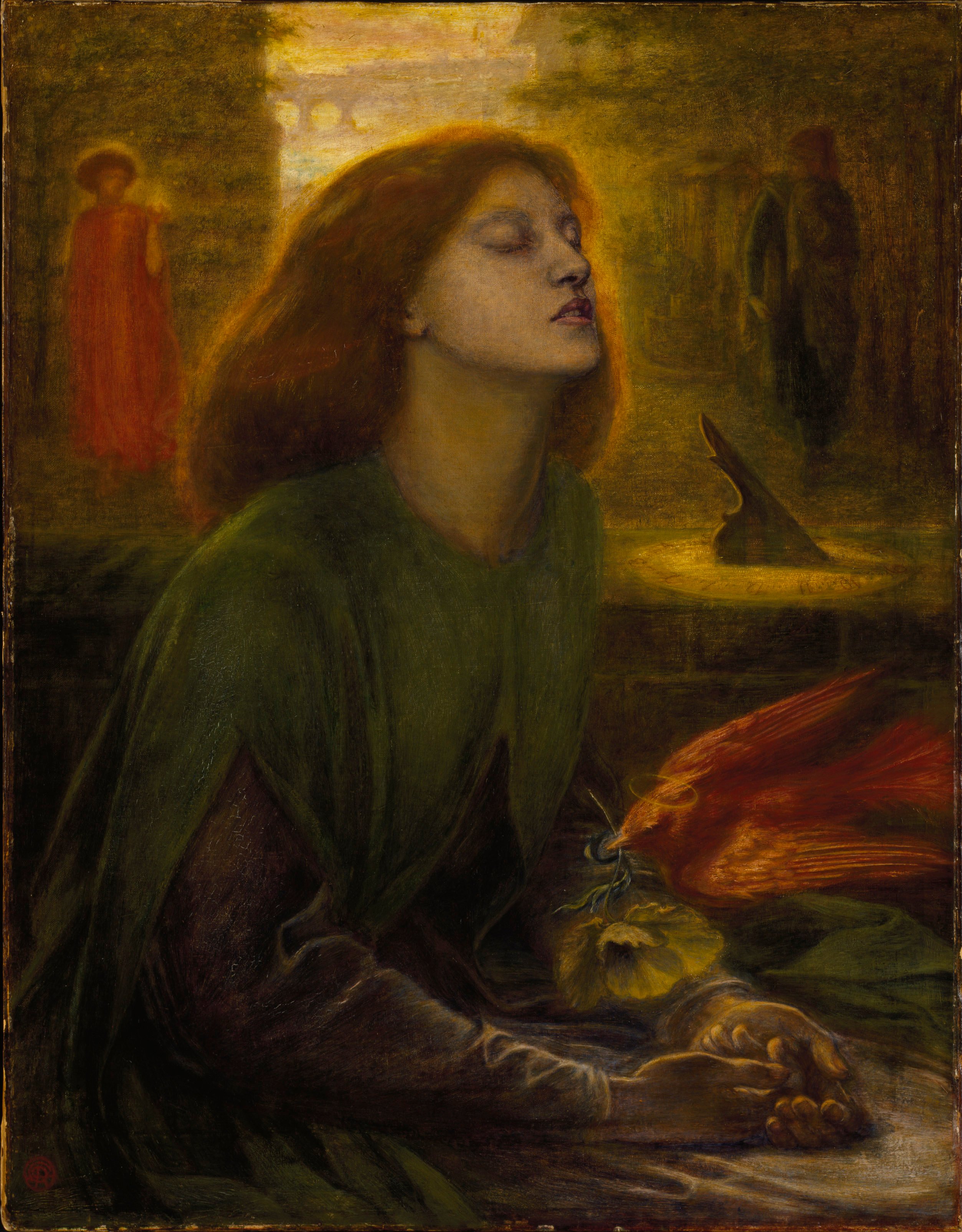 Dante Gabriel Rossetti: Beata Beatrix, ca 1864-70, PD-Art, via Wikimedia Commons