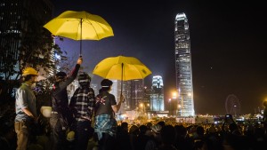 umbrellarevolution #occupycentral #occupyhk #occupyhongkong news.yahoo.com/katie-couric-now-i-get-it-umbrella-revolut... "By Katie Brinn The scene in Hong Kong over the past week has gone from chaos to calm and back again, as tensions grow and pro-democracy throngs clash with pro-China demonstrators. It all started on Sept. 26, when hundreds of students gathered in a courtyard in Central Hong Kong, demanding an end to Chinese oppression and control. China’s modern history with Hong Kong has been complicated, to say the least. For more than 150 years, Hong Kong belonged to Britain. Then in 1997 Britain handed the thriving metropolis back to China in a political deal called “One Country, Two Systems,” which allowed Hong Kong to maintain some of the freedoms and independence mainland Chinese people do not have, such as freedom of the press and the right to assemble. The people of Hong Kong would even be allowed to elect their own leader in 2017. But this summer China started to backpedal. It announced to Hong Kong that those elections could proceed only if the Chinese government selected all the candidates. To the people of Hong Kong, that meant they wouldn’t have much control over their own government after all. The students hit the streets, and thousands from Hong Kong rushed to join them in the days that followed. The Chinese government and the protesters have dug in their heels, and negotiations have failed. Now counter-protests from pro-China residents are complicating the situation. To understand how the protests have escalated to this point, check out the video above, so as we watch the conflict develop, you can say, “Now I Get It.”" - by Pasu Au Yeung, 30 Nov 2014 (Hong_Kong_Umbrella_Revolution_-umbrellarevolution_-UmbrellaMovement_(15292823874) (2).jpg) (CC BY 2.0 [https://creativecommons.org/licenses/by/2.0/deed.en]), via Wikimedia Commons