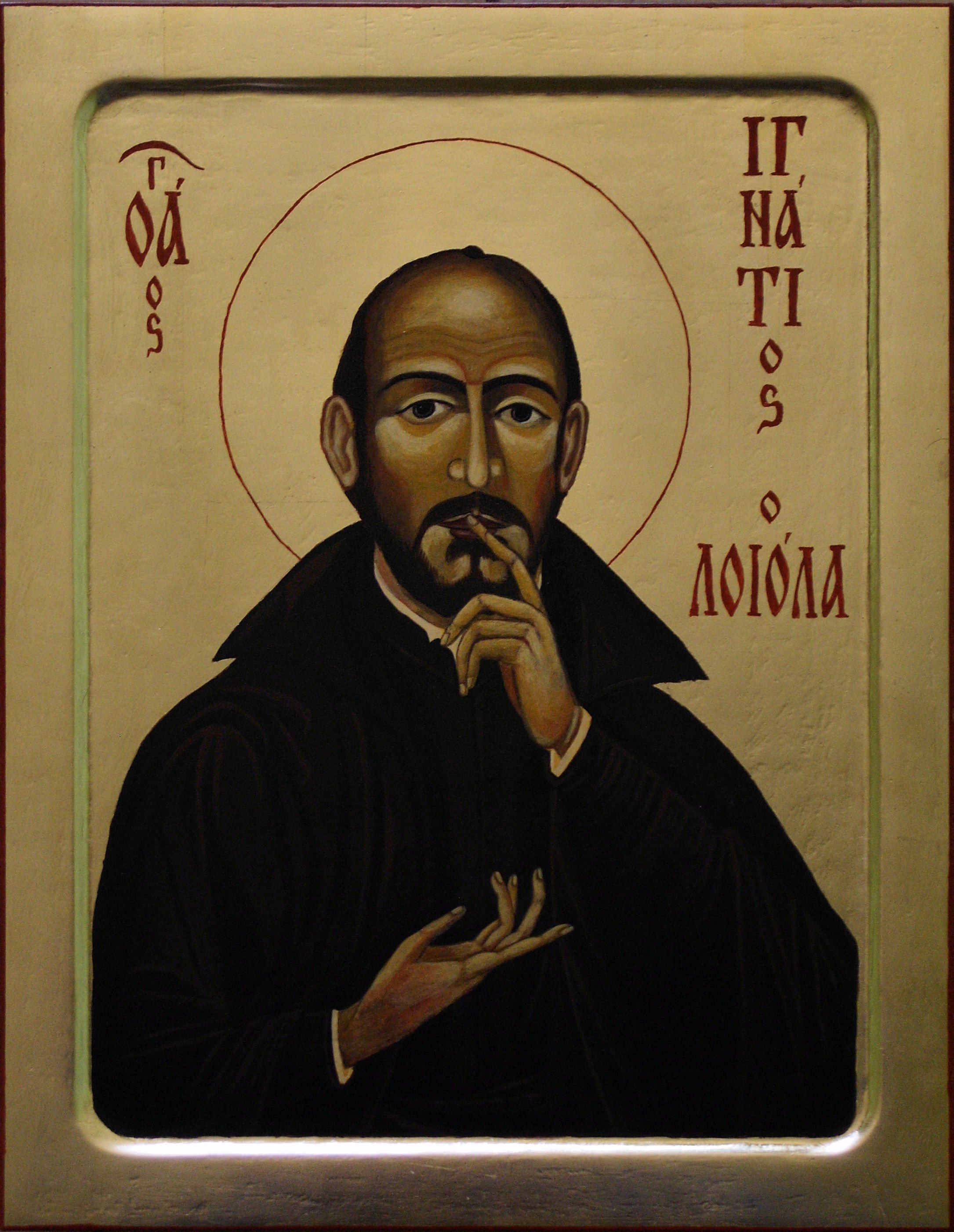 St Ignatius of Loyola, Icon made in Silesian School of Iconography - by 柯達理, 23 May 2009 (Loyola.jpg) (CC BY-SA 3.0 [https://creativecommons.org/licenses/by-sa/3.0/deed.en]), via Wikimedia Commons