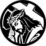 Christ carrying cross clipart by www.vectorportal