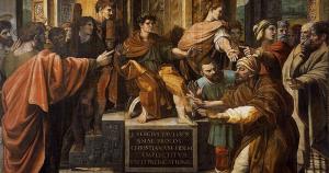 The Conversion of the Pronconsul, Elymas Blinded