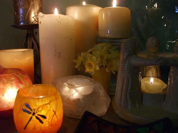 Imbolc candles kitchen witch rachel patterson