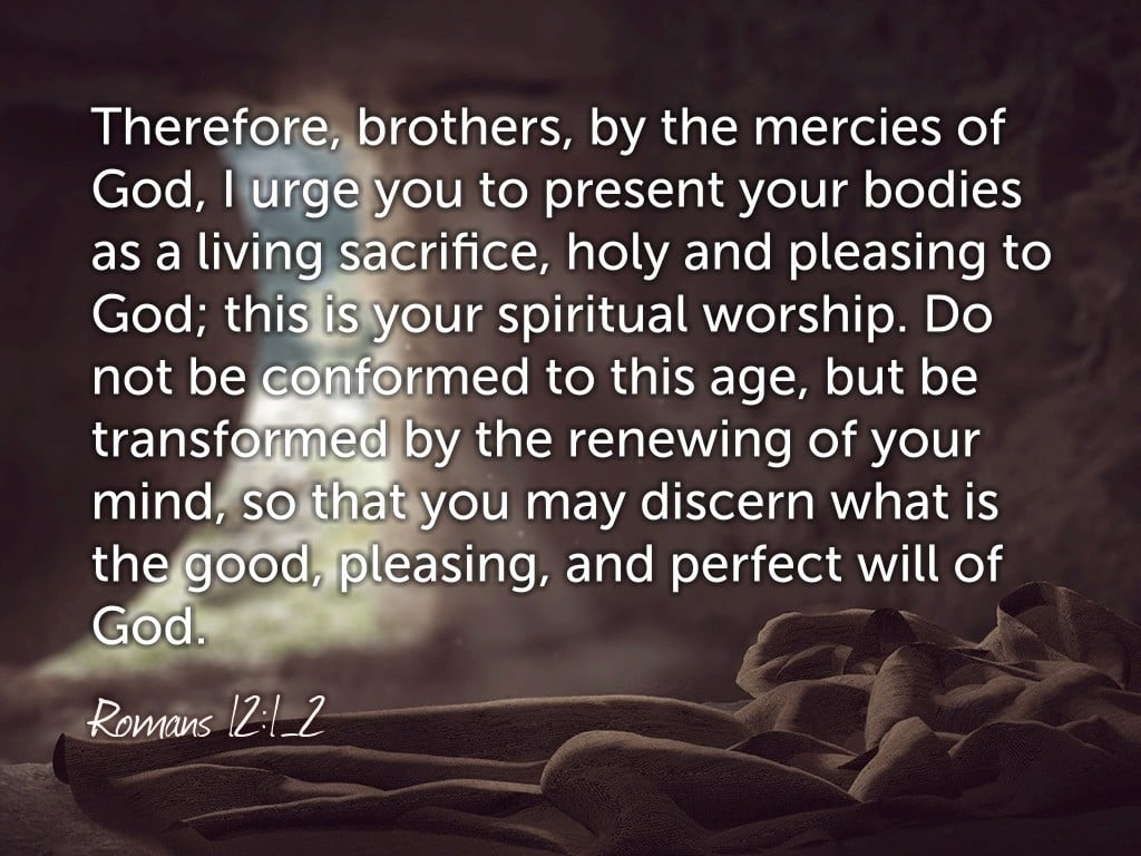 What does it mean to be a living sacrifice (Romans 12:1)?