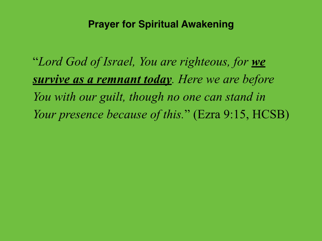 Ezra 09 0115 Preparing for Spiritual Awakening PPT (20150816) WFBC SM.006