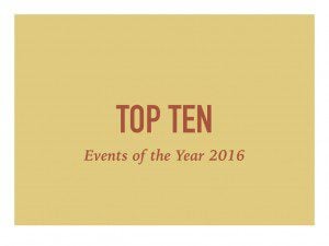 Top Ten Events of the Year 2016