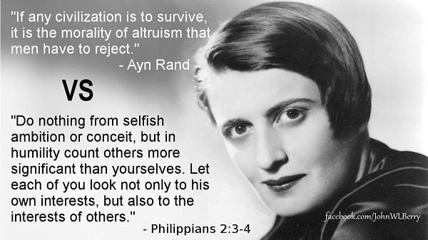 Ayn Rand vs Jesus