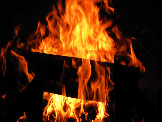 Monastic Strategies: Contemplating Fire in a Fireplace