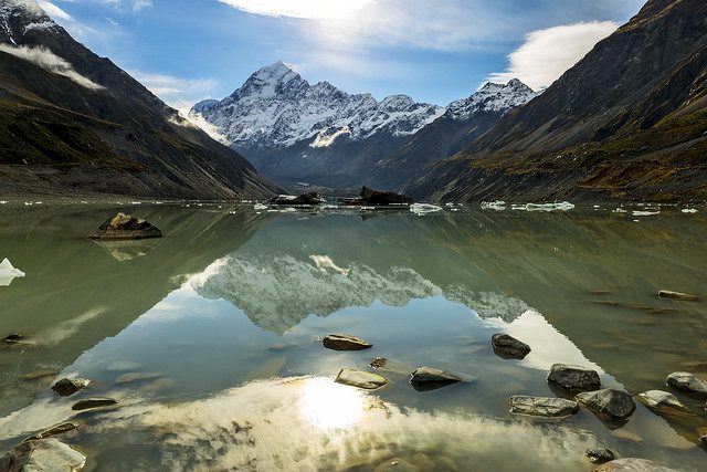 mountains, glacier