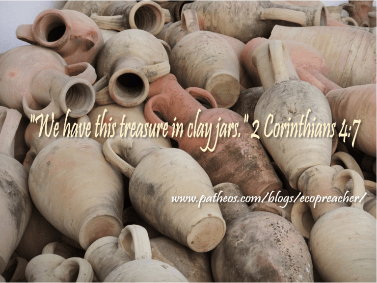 clay jars, 2 corinthians