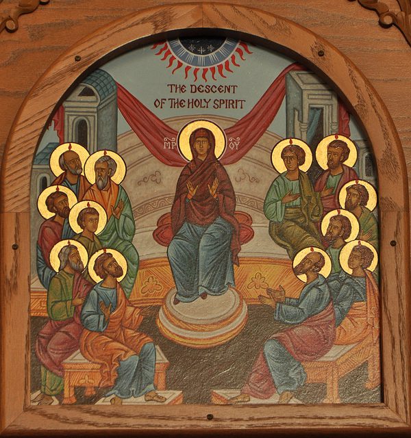 "Descent of the Holy Spirit" St. George Orthodox Cathedral, Toledo. Christine Uveges Loya. Some rights reserved. https://www.flickr.com/photos/frted/ 