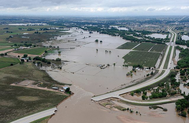 Flood in Greeley, Colorado, September 2013. US-EPA, US government work, no copyright restrictions.