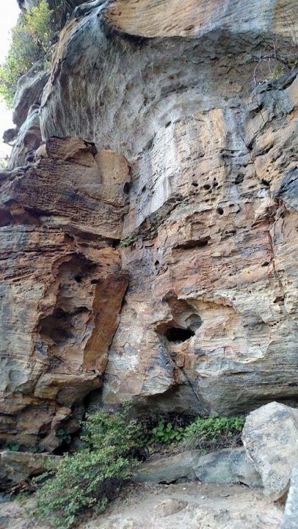 Rock face. Photo credit: Leah D. Schade. All rights reserved.