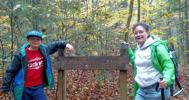 Leah Schade and son Benjamin, Blanton Forest, Ky.