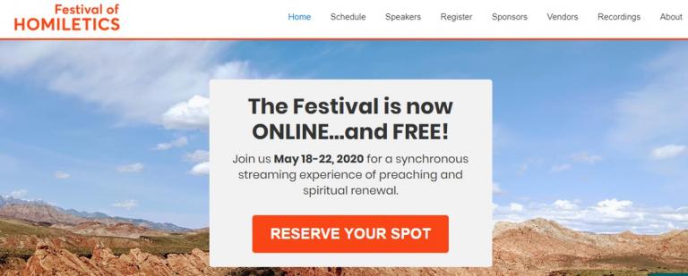 Why You Should Watch the Festival of Homiletics Online | Leah D. Schade