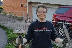 Rev. Dr. Leah D. Schade, gardening and composting
