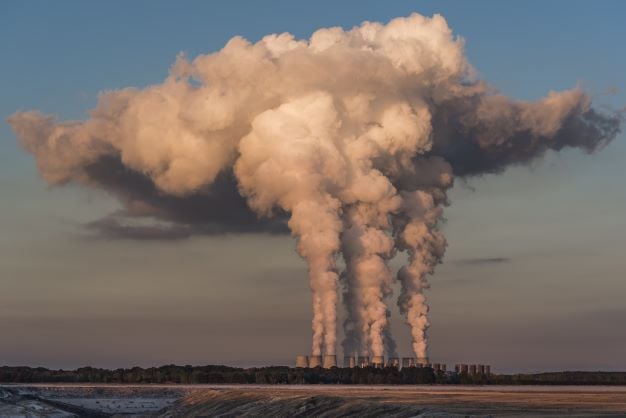 Smoke from power plant