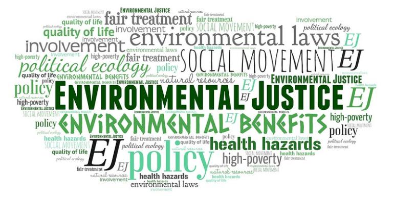 Environmental justice word cloud