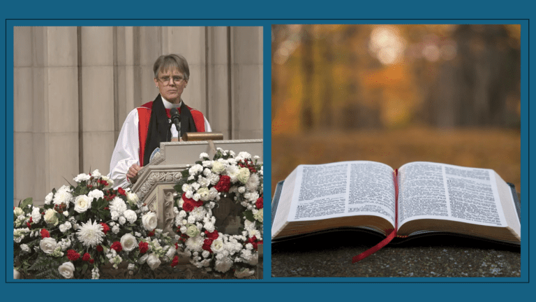 Bishop Mariann Budde and Bible