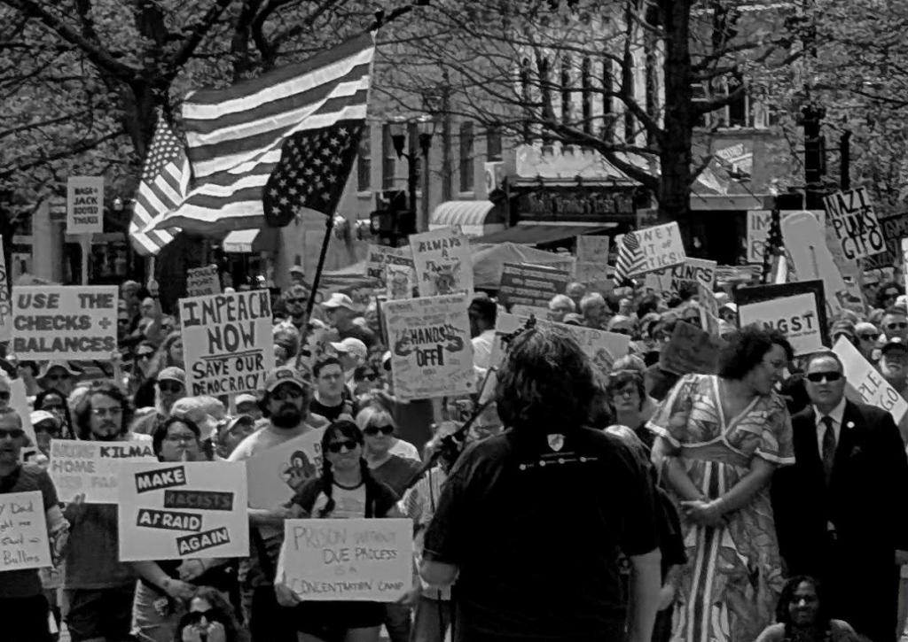 No Kings protest, Lexington, KY, April 19, 2025