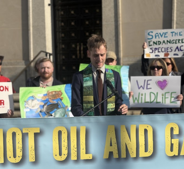 Avery Davis Lamb, Executive Director of Creation Justice Ministries delivers speech against the "God Squad" voting to exempt oil and gas industry from Endangered Species Act, March 31, 2026.