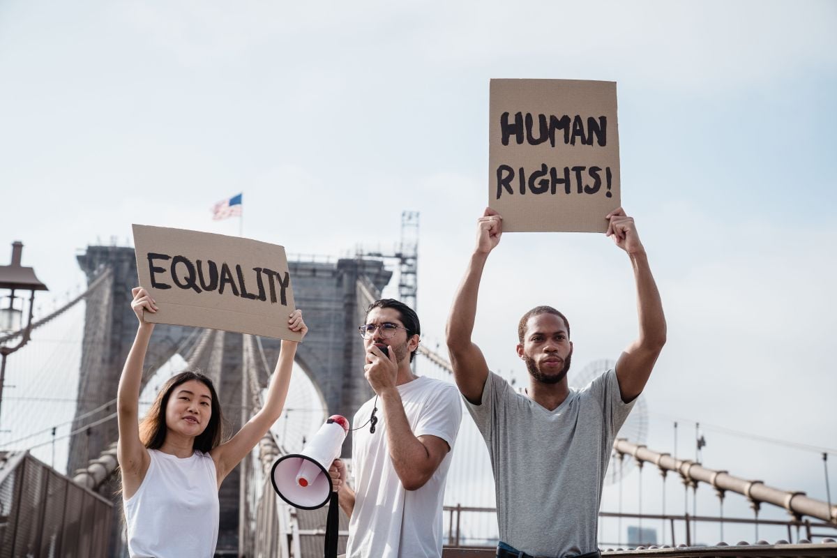 July 4th, protest for peace and human rights