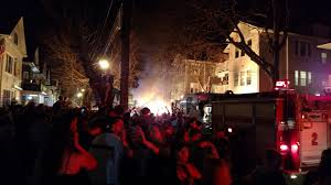 students celebrate
