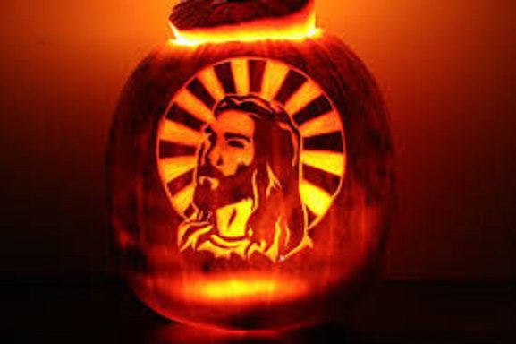 Jesus pumpkin 2